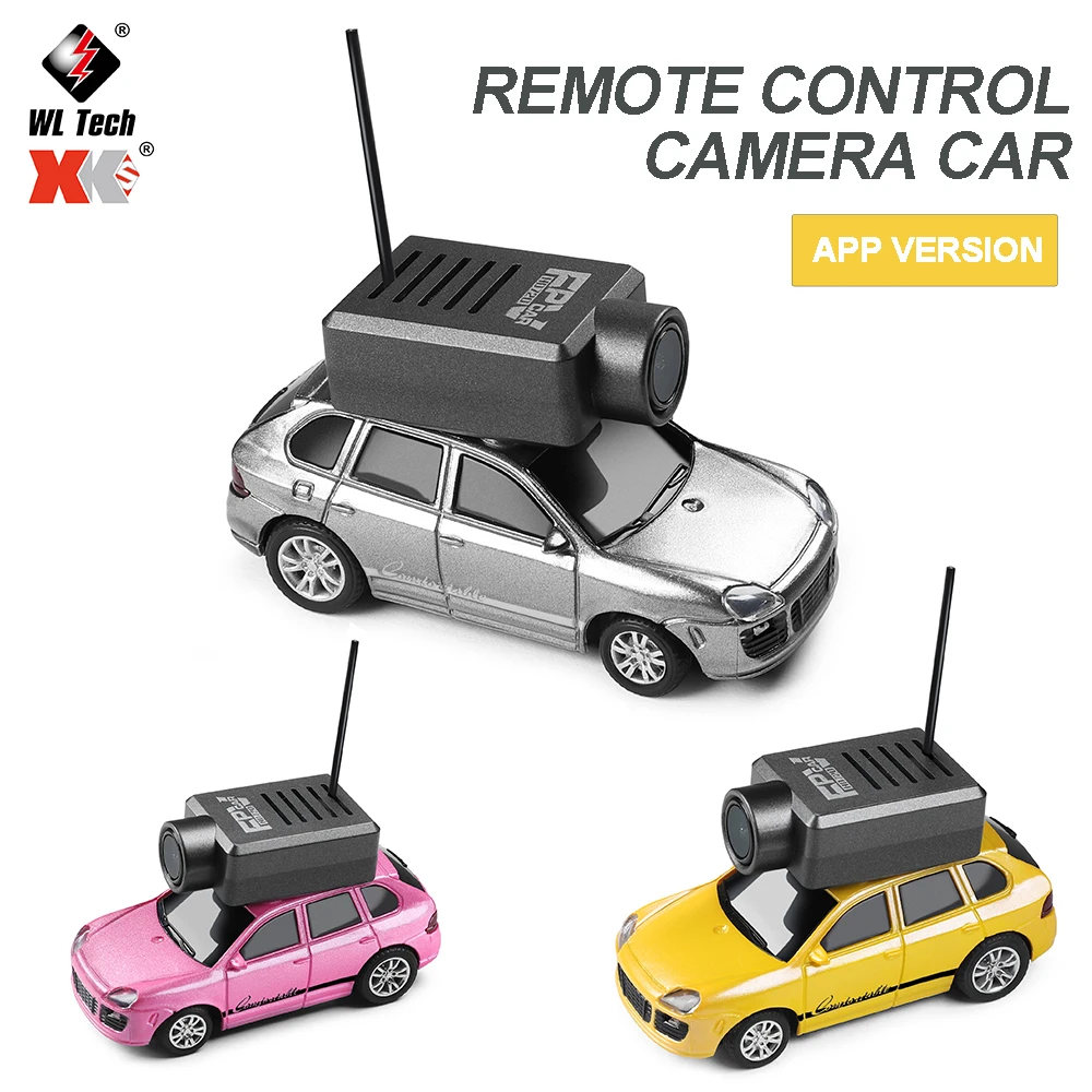 

WLtoys 1/64 Mini remote control camera Car with 720P FPV Camera Wifi APP Control Vehicle Gyro RC Racing Car Toy Kids Gifts 6401