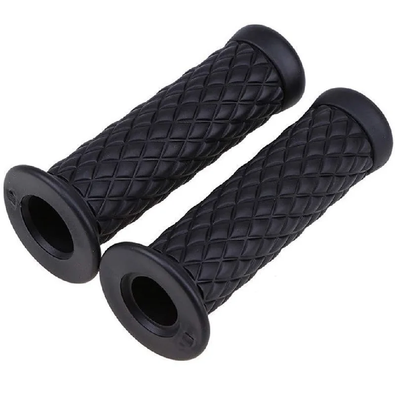 Pair Non Slip Retro Rubber Handlebar For Universal Motorcycle Bikes Scooters 7/8 Inch 22mm and 1 Inch 24mm 4 Colors Handle Grips