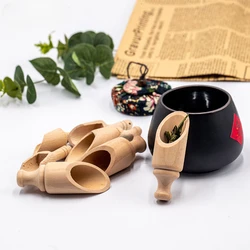 5pcs Tea Spoon Scoop Small Salt Shovels Mini Scoop Wooden Teaspoon Milk Powder Scoops Teaware Accessories Spoon
