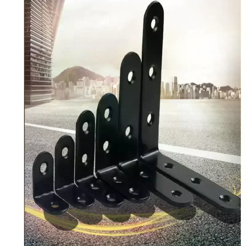 Stainless Steel Angle Bracket, Right Shelf Support, Corner Bracket, 90 ° Furniture, L or I Shape, 10 Pcs, 20Pcs