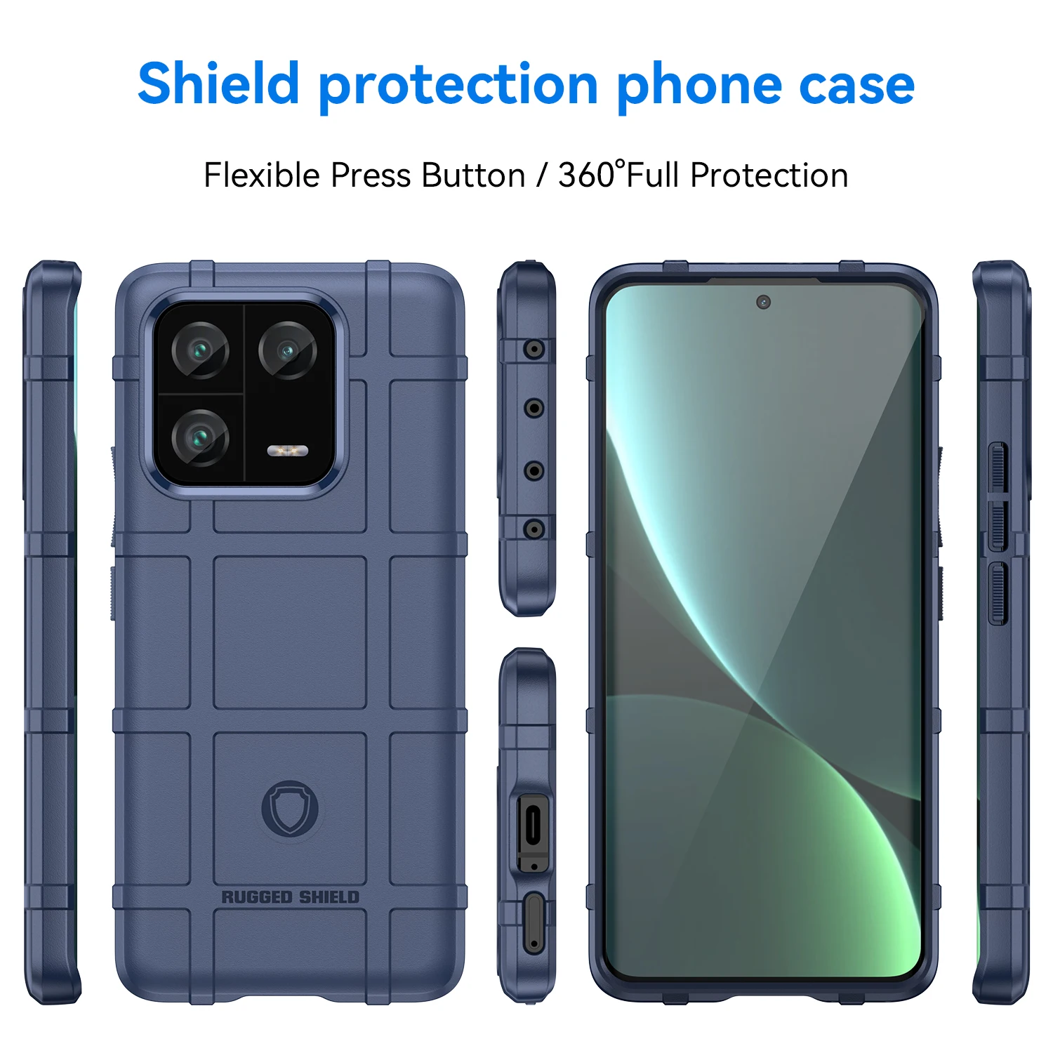 For Xiaomi 13Pro Mi13 Pro mi13pro Soft Shield Case Anti Knock Matte Back Cover for xaomi mi 13pro Armor Heavy Phone Cases