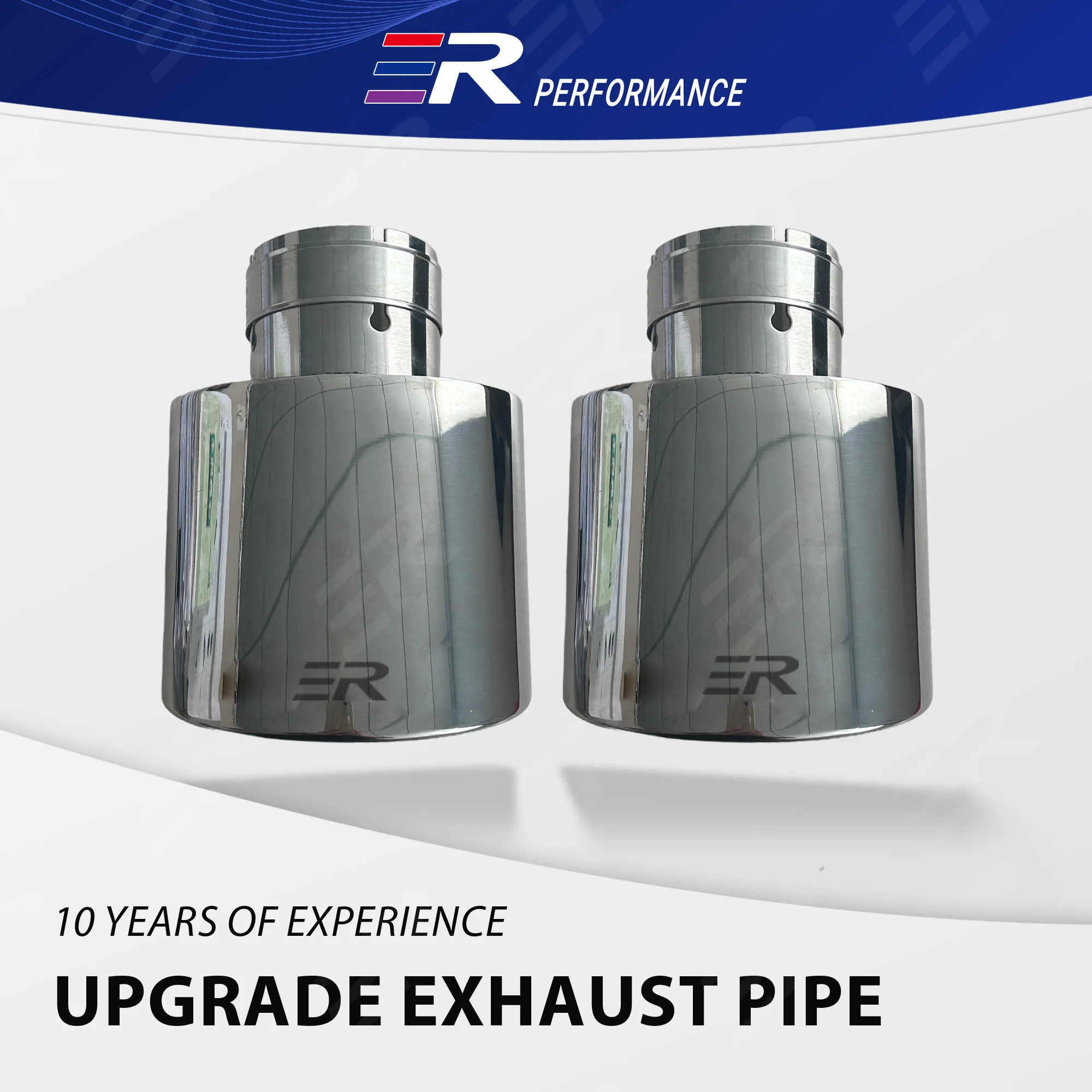 

1PCS ER Universal Exhaust Tip Stainless Steel tailpipe muffler Nozzle for auto engine parts decoration customize logo