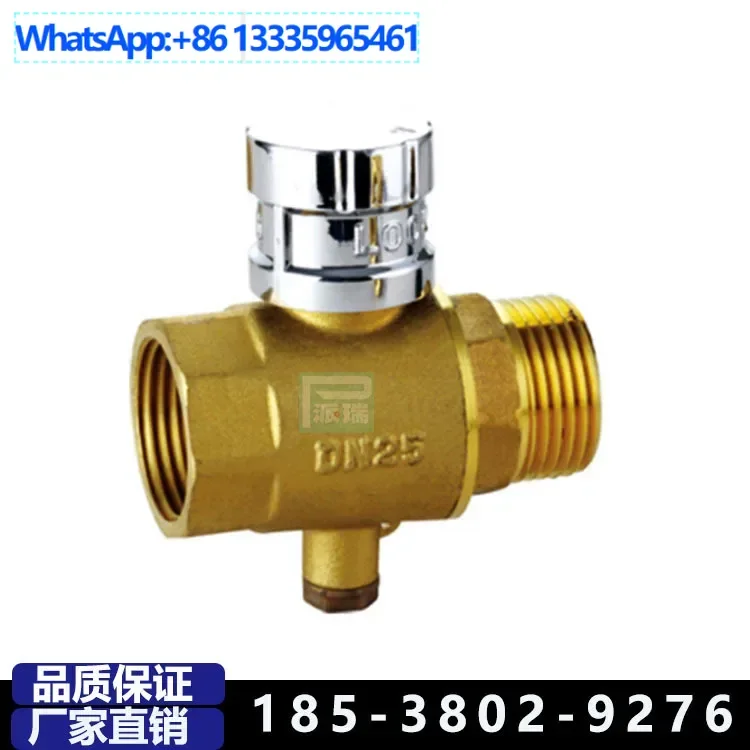 

5Pcs full diameter magnetic limited opening and locking ball valve, heating valve key lock ball valve heating lock valve