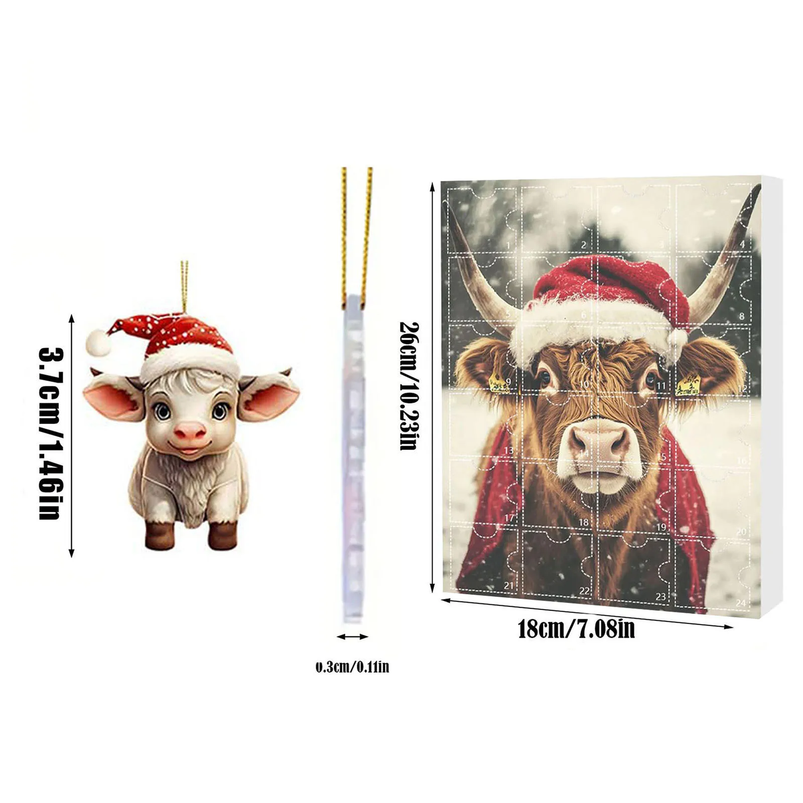 Minuterie de cuisine manuelle arbre de noël pendentif dinosaure calendrier de l'avent 2024 24 jours compte à rebours de noël calendrier minuterie 30 Min