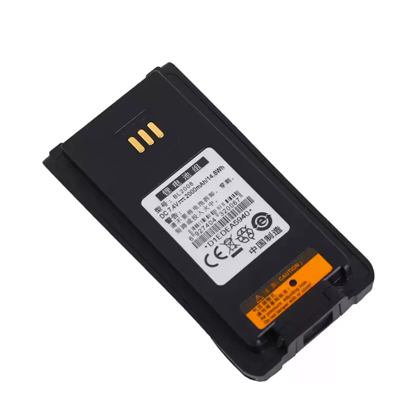 New BL2008 7.4V 2000mAh Battery for Hytera DMR BL2008 BL2503 PD700 PD780G PD700S PD780 PD782 PD506 PD606  Walkie-talkie Battery