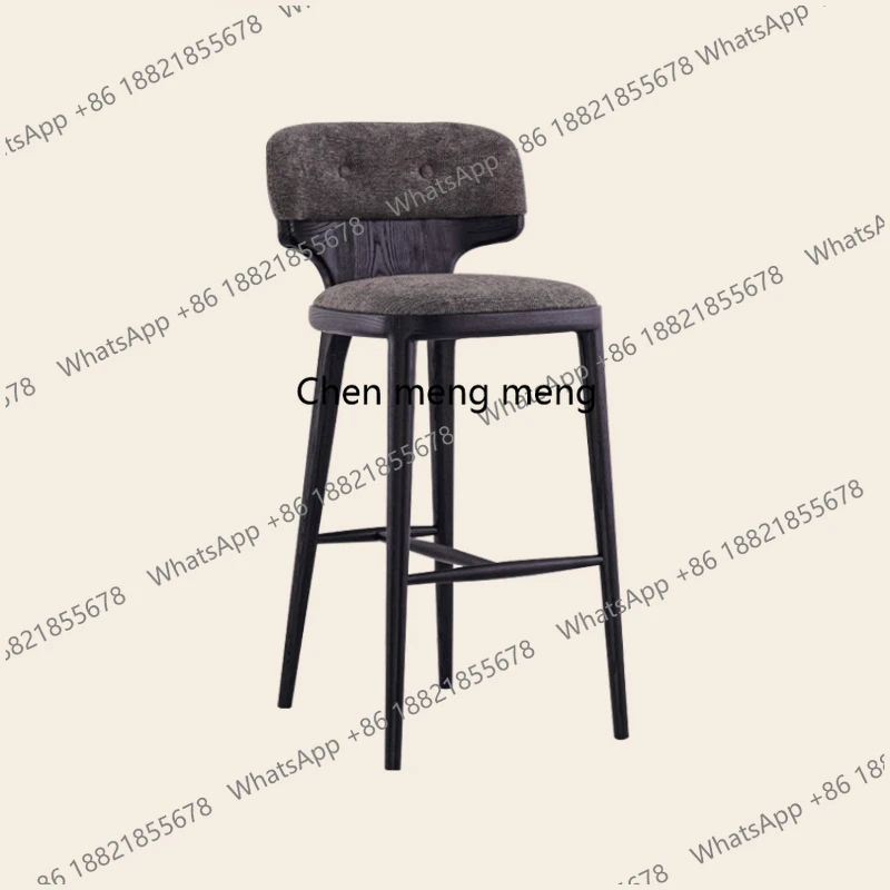 

Black Barber Bar Chairs Modern Design Minimalist Luxury Barstools Reception Desks Comfortable Taburete Alto Unique Furniture