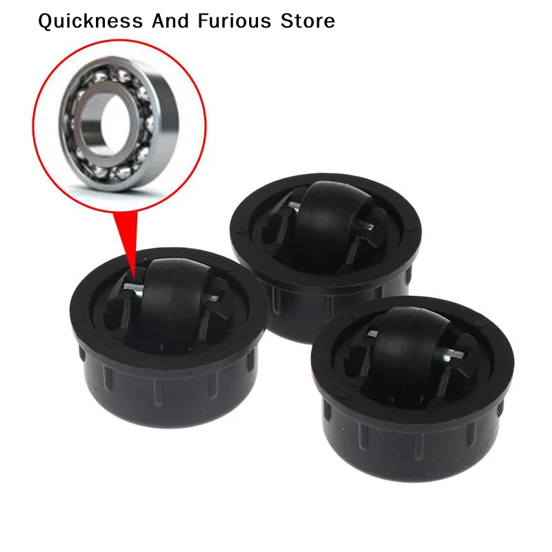 【T】4/8Pcs Hidden Universal Wheel 360 Degree Swivel Casters Invisible General Wheels For Push-pull Table Furniture Bottom