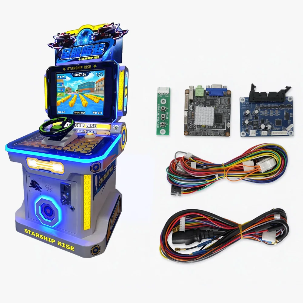 Coin-operated Arcade Game kit Hero Racing 3-in-1 kit Racing Master/Ride Ride/Jet Motorcycle Children's Racing Simulation Game