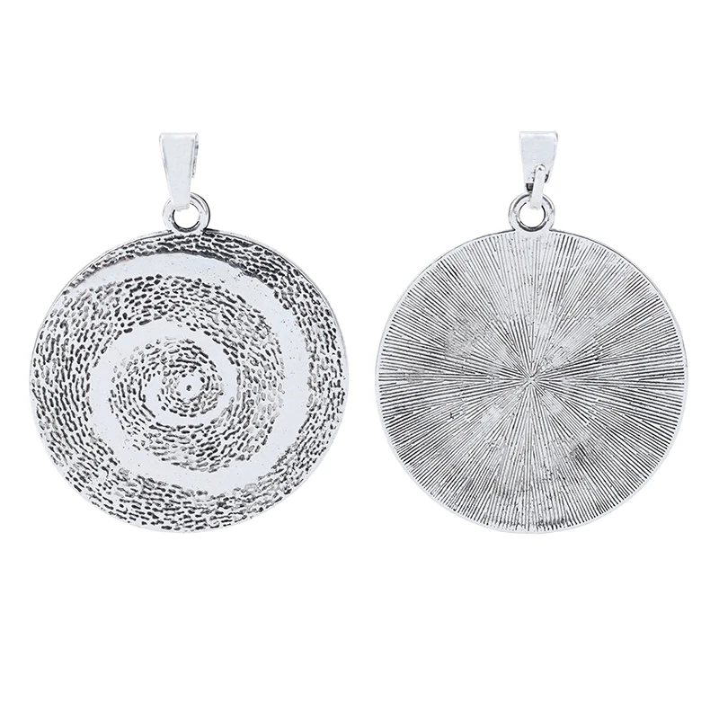 ZXZ 3pcs Antique Silver Color Large Open Swirl Spiral Vortex Charms Pendants for DIY Necklace Jewelry Making Accessories 58x53mm