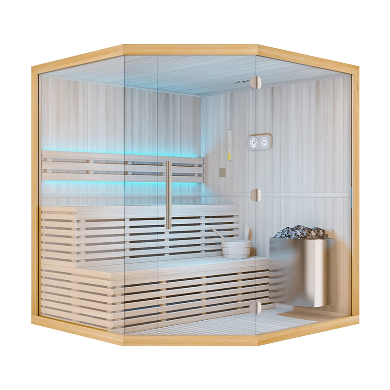 3 Person Finland Sauna Traditional Steam Sauna Oven Heater 3000w Heat Room