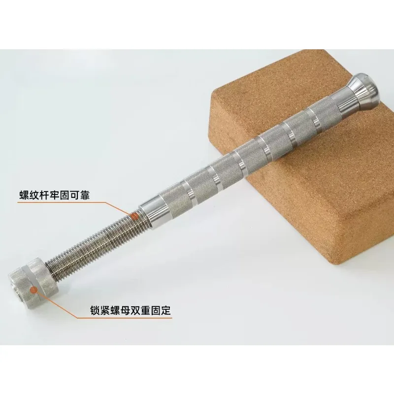 1pcs Stainless Steel Adjustable Bar Bell Wrist Strength Forearm Trainer   Core Fitness Equipment