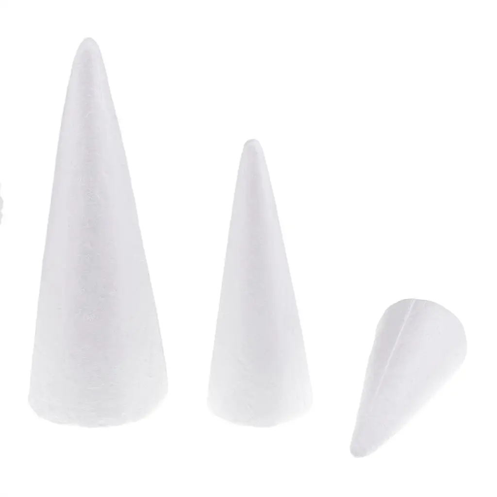 Schaumstoffkegel-Bastelset für handgemachte Weihnachtsbaumdekoration DIY Kinder Künstlerische Polystyrol-Formen