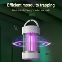 USB Type-C Rechargeable UV Electric Mosquito Killer Lamp Anti-Mosquito Bug Fly Trap Zapper Insect Repellent for Camping