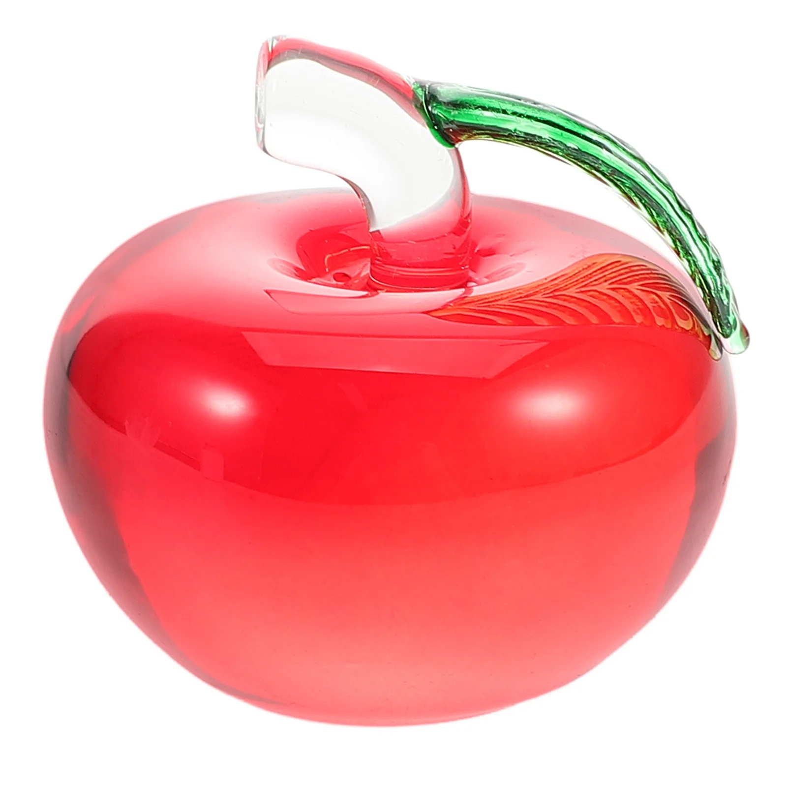 

Mini Glass Decor Home Office Desk Ornament Elegant Crafted Artificial Fruit for Shelf Display Car Interior Kawaii Room