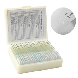 25PCS/Set Biological Glass Sample Prepared Basic Tissues Science Cover Slips Portable Microscope Slides Educational Samples