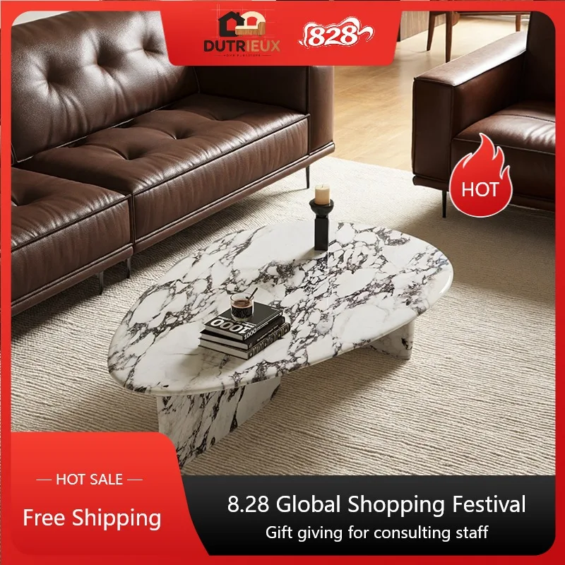 Luxury Living Room Coffee Tables Design Nordic White Apartments Coffee Tables Side Modern Koffietafels Furniture For Home