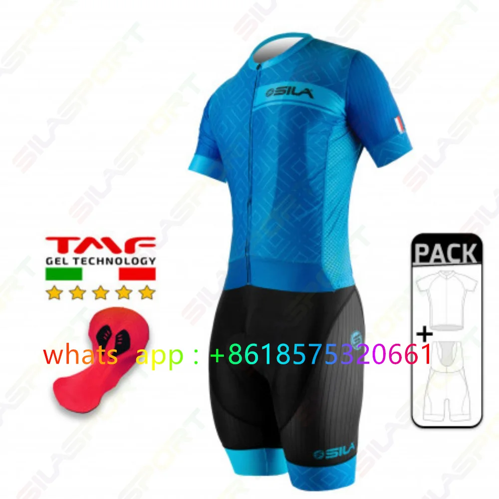 

SILASPORT New Pro Team Cycling Jersey Set Man Summer Cycling Clothes MTB Bike Uniform Maillot Ropa Ciclismo Cycling Bicycle Suit