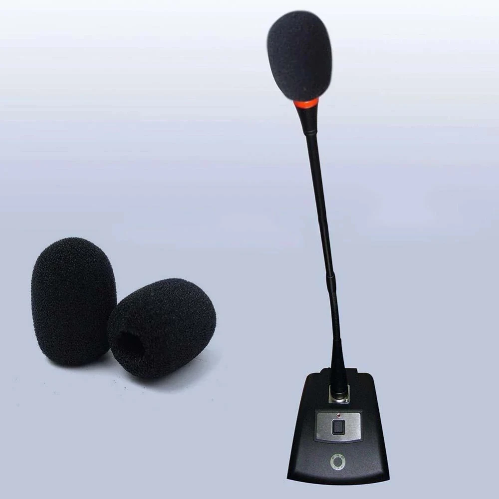 

Telephone Sponge Covers Windscreen Headset Sleeve Mic Protector Microphone Windshield Headset Foam Covers Microphone Mic Cover