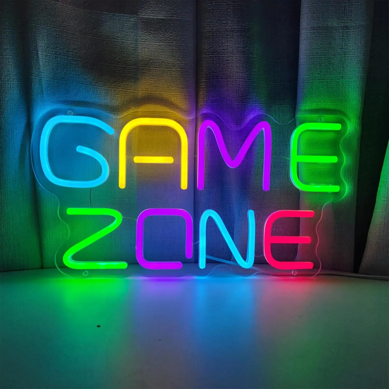 Game Zone  Neon Sign LED Neon Light for Wall Decor USB Powered for Bedroom Bar Shop Game Room Man Cave Decor Gift for Game Lover