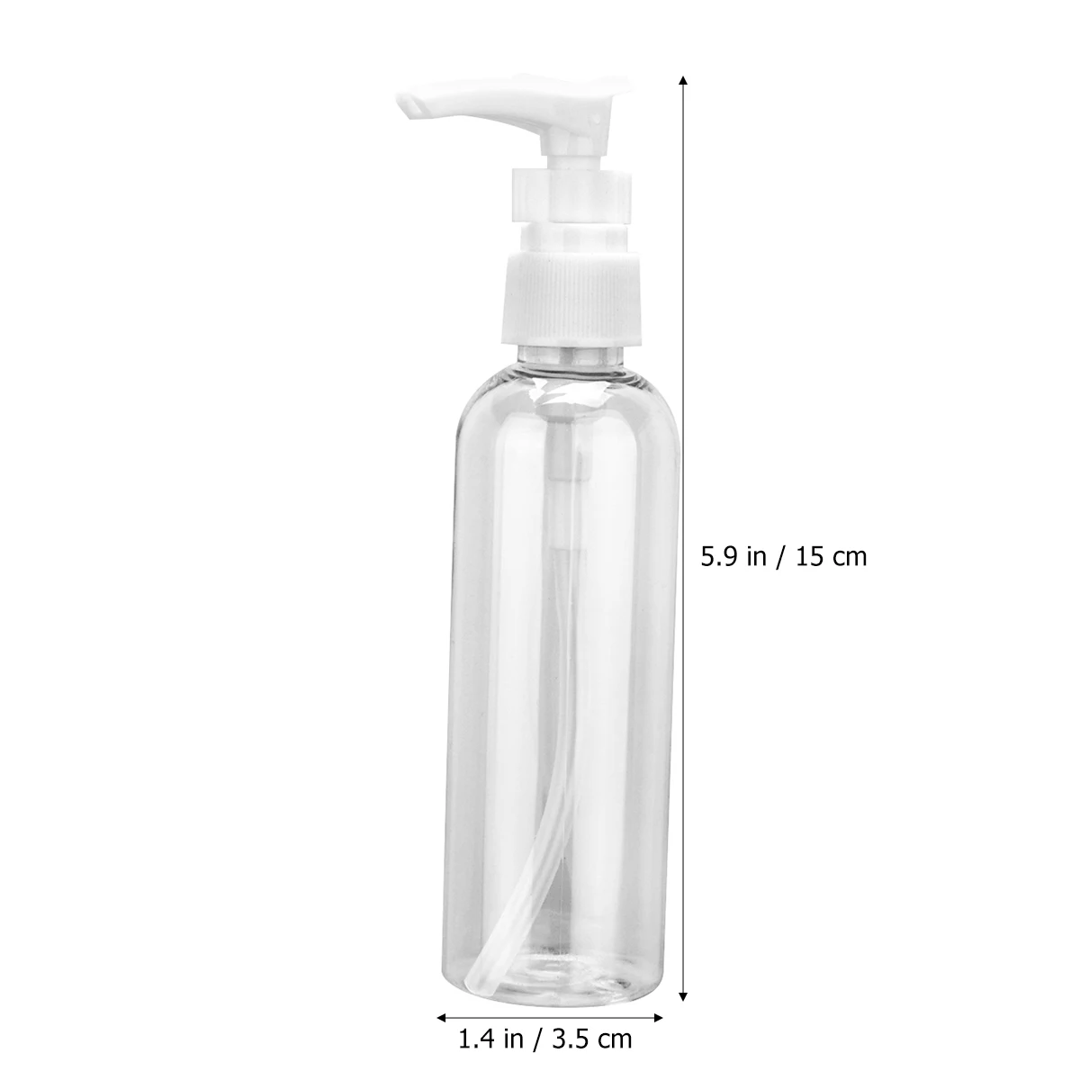 

6pcs Press Pump Bottle Refillable Dispensers Leak Proof Skincare Lotion Container for Home Travel