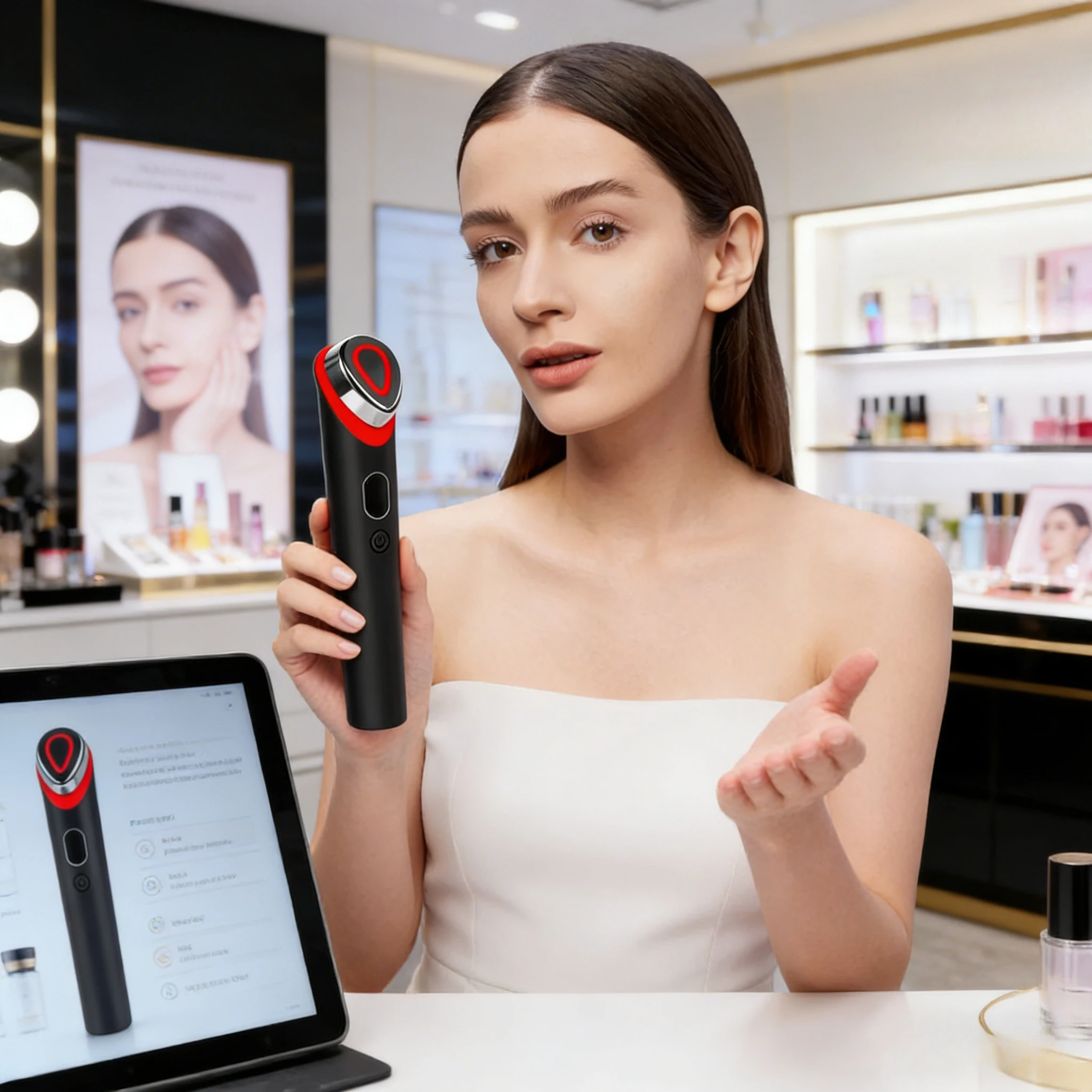 

Высококачественный 7-в-1 LED-массажер для лица с микротоками, устройство для омоложения и подтяжки кожи, прибор для ежедневного домашнего ухода за кожей.