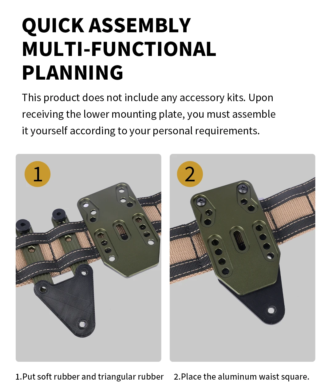 Taktischer 90-Grad-Metall-Moduladapter für Pistolenholster für QLS-Plattformholster, Beinband, Jagd, Airsoft, Schnellzieh-System – Detail 9