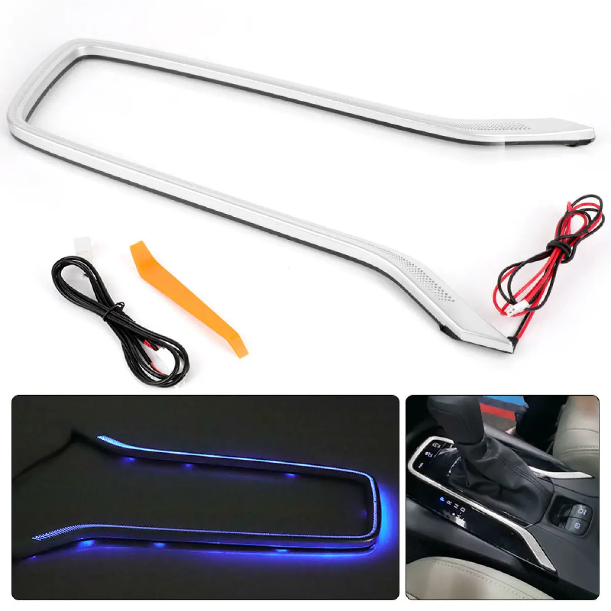 

LED Water Cup Holder Light For Toyota Corolla Cross 2020 2021 2022 2024 Blue Atmosphere Light Car Interior Decorative Lamp 12V