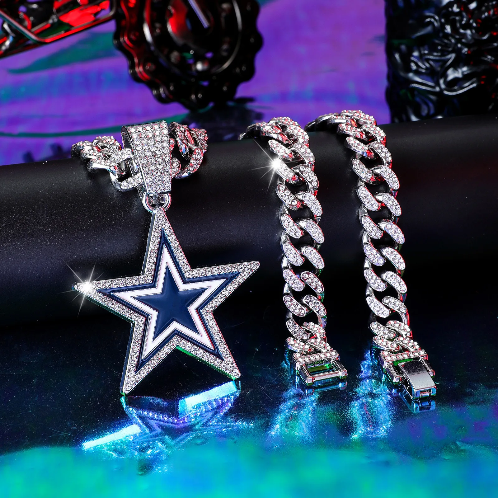 Fashion Five-Pointed Star Pendant Necklace Punk Unique Star Necklace For Women And Men Hip hop Fashion Jewelry