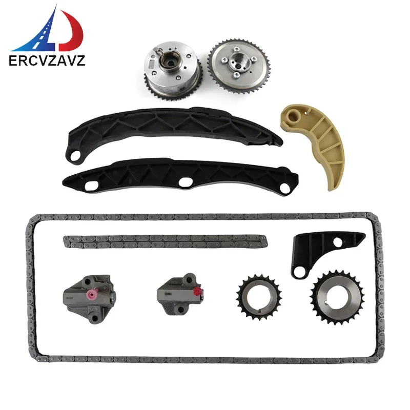 

Timing Chain Kit Oil Pump Gear w/ 2PC VVT Gear Sprocket for 2011-14 Hyundai Kia Optima Sonta G4KH G4KC 2.4l DOHC 24321-2G111