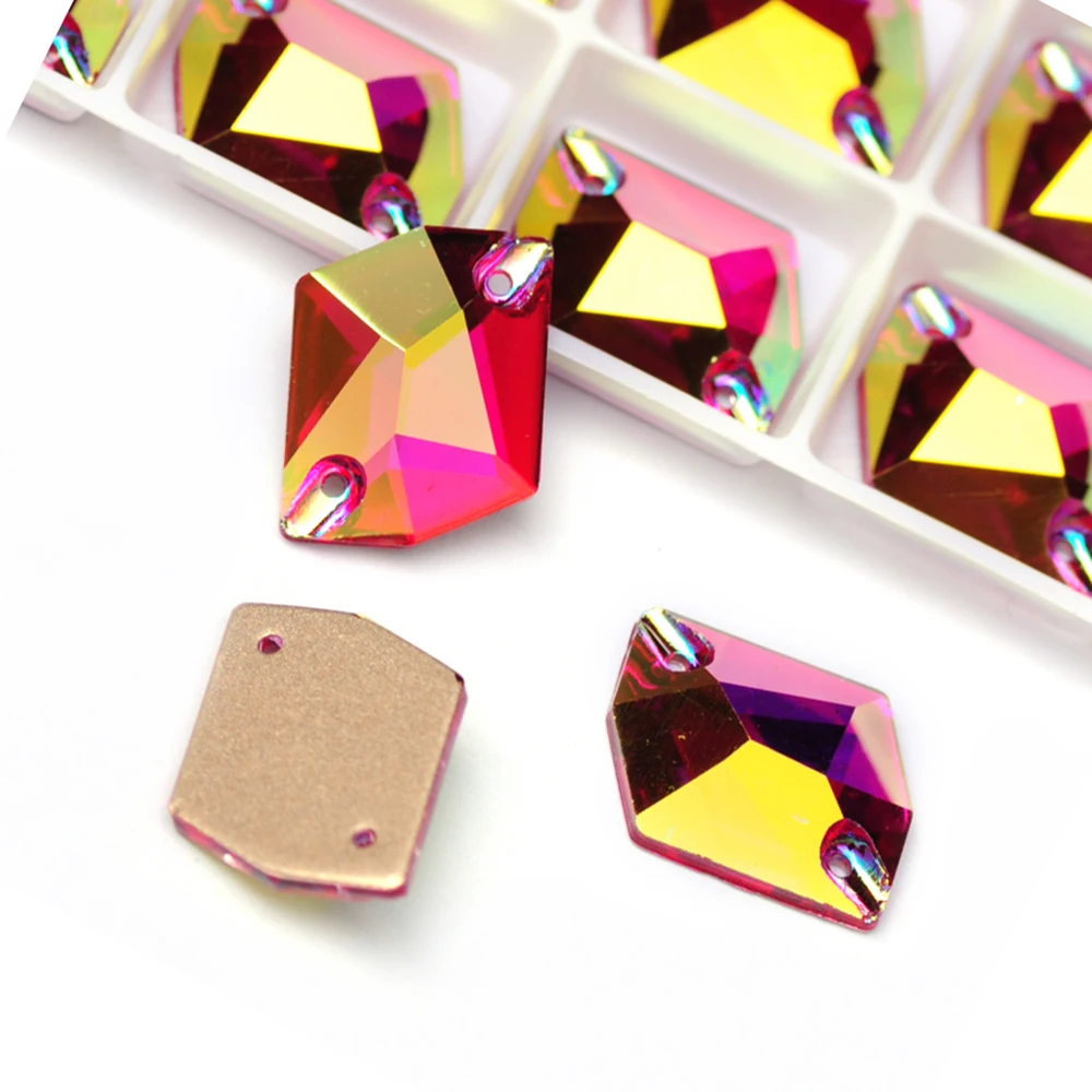 YANRUO 3265 Cosmic Alle Größen Farben AB Glas-Strasssteine, helle Steine zum Nähen von Schmuck, Stoff, Edelsteinen, Zubehör, DIY – Detail 8