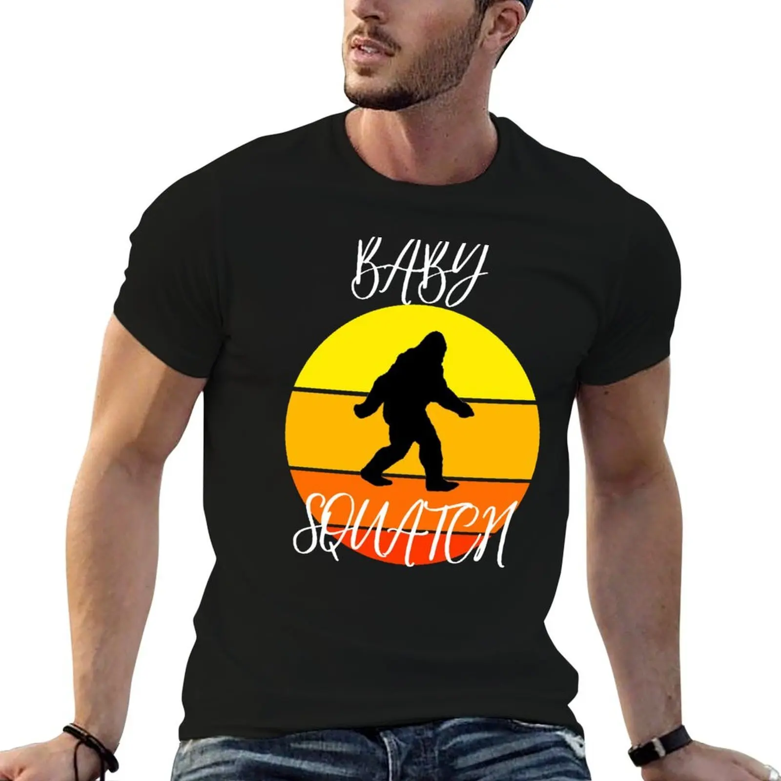 Sasquatch| Bigfoot| gift for Bigfoot believer T-Shirt funny t shirts man t shirt men 100% cotton luxury brand T-Shirt