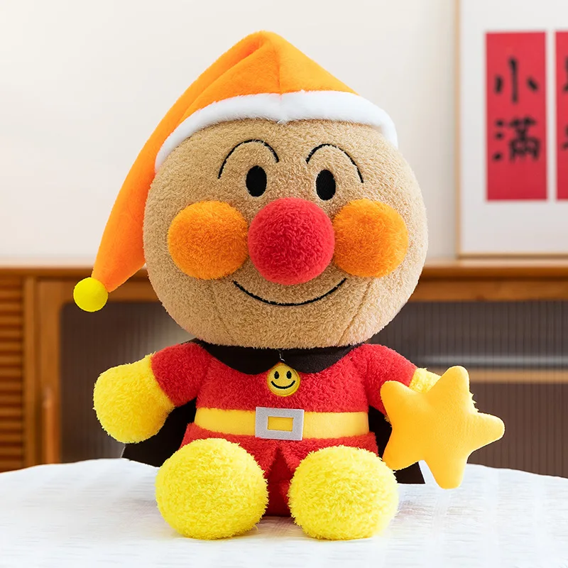 かわいいアンパンマンのぬいぐるみ、大きな日本の漫画のぬいぐるみ、子供の誕生日、クリスマスのギフト、男の子と女の子のための柔らかい抱き枕