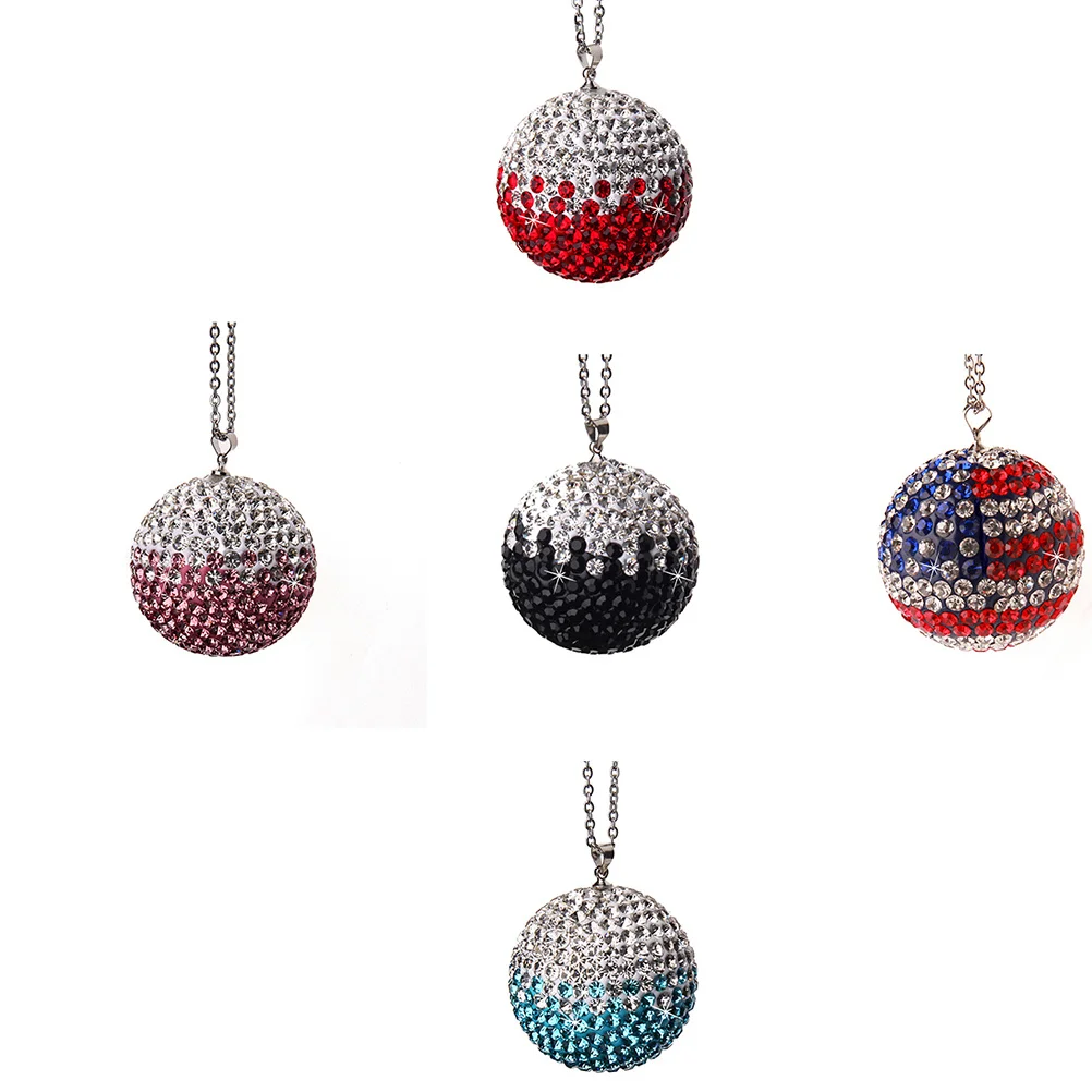 

Luxury Crystal Ball Car Hanging Pendant with Rhinestones Auto Interior Decorative Ornament Cool Gift for Drivers Travelers