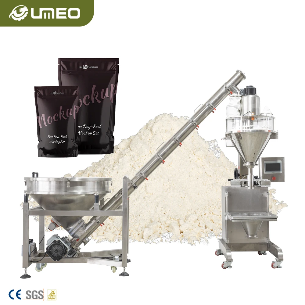 Accuracy Auger Filler Measuring Filling Gluten Free Baking Powder Powdered Sugar Vertical Packaging Machine for Pre-Made Pouch