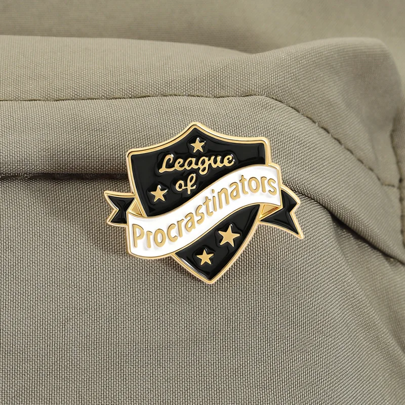 Badges On Backpack Lapel Pin Cartoon quote brooch fun brooch black gold badge funny Enamel Pins slogan brooch Jewelry Brooches