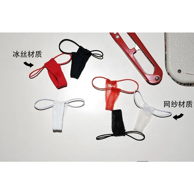 1/6 스케일 여성 아이스 실크 메쉬 팬티 끈 팬티 속옷 의류 모델 12인치 액션 피규어 군인 PH TBL 피규어 바디에 적합