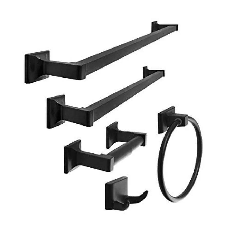 

SENTO Cellar Classic Bathroom Accessories Set Heavy Duty Metal Bath Hardware Set Wall Mounted Includes Robe Hook Toilet Paper H