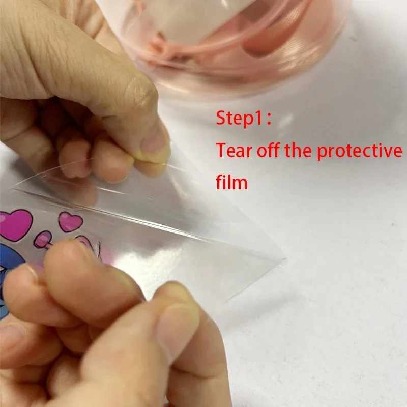 Peppa Pigs Waterproof DIY Decals 3D Transfers Crystal Stickers Cartoon Easy Peel Phone Case Stickers Tumbler Wraps Sticker view 4