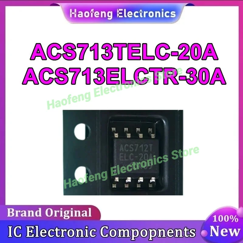 

ACS713ELCTR-30A ACS713TELC-20A ACS713TELC ACS713T ACS713 SOP-8 100% новый оригинал на складе