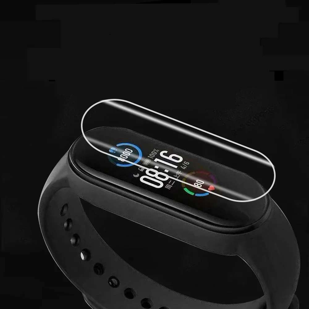 Protectores de pantalla suaves de hidrogel para Xiaomi Mi Band 7 6 5 4 3 película protectora pulsera de reloj inteligente accesorios Xiaomi Miband