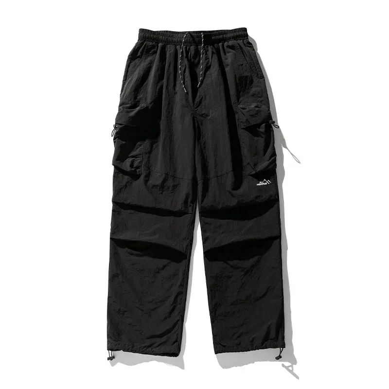 HOUZHOU Parachute Cargo Pants Men Oversize Outdoor Casual Trousers Male Waterproof Pants Man Japanese Streetwear Hip Hop