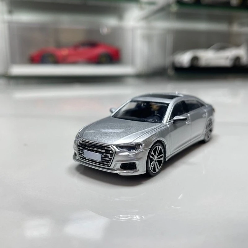 for In-stock VAV AUDI A6L 1:64 scale alloy car model collectible, high-end limited edition