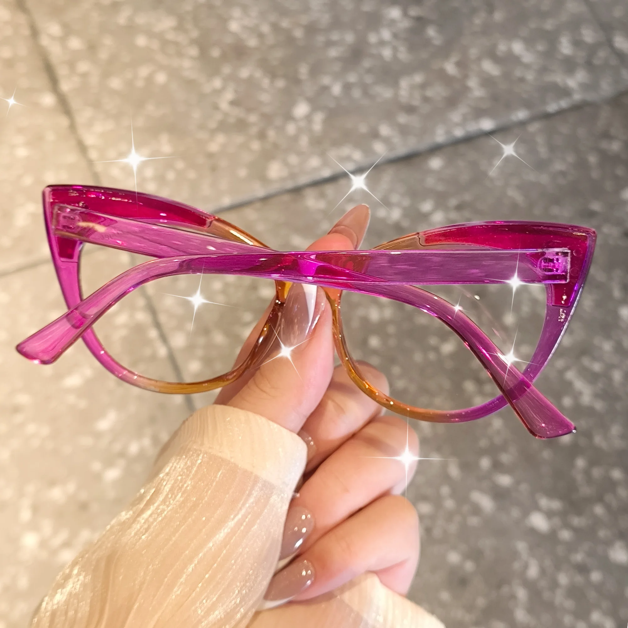 Trendiger Katzenaugen-Brillenrahmen, geeignet für Büro, Netz, Handy, TV-Nutzung, perfekte Geschenke für alltägliche stilvolle Accessoires – Detail 15