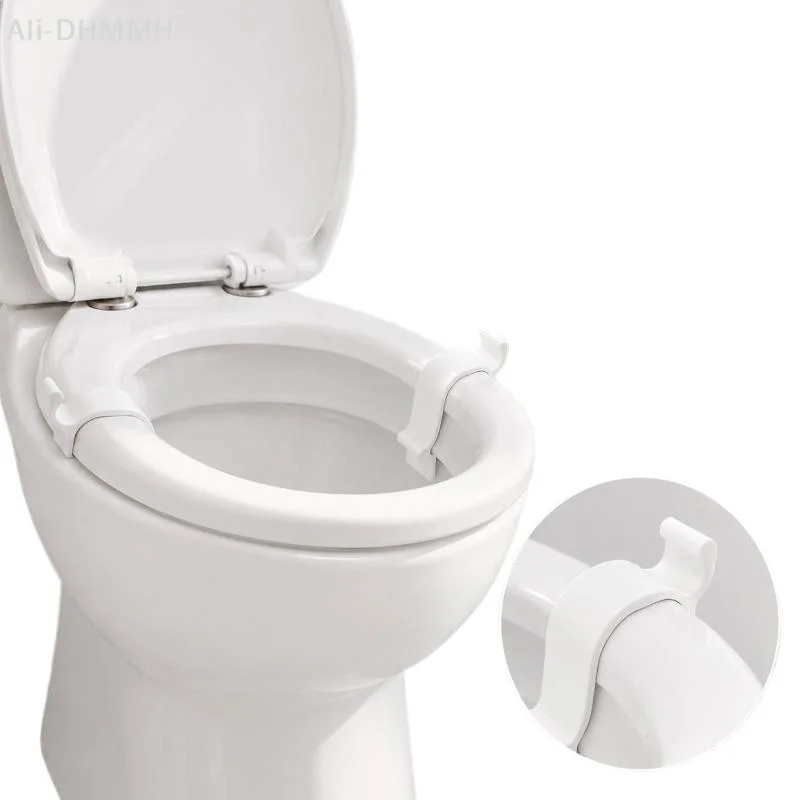 1/2PCS Toilet Seat Stabilizer Touch Free Toilet Lid Handle No Tool Installation For Home Public Restroom Hotel Toilet Accessory