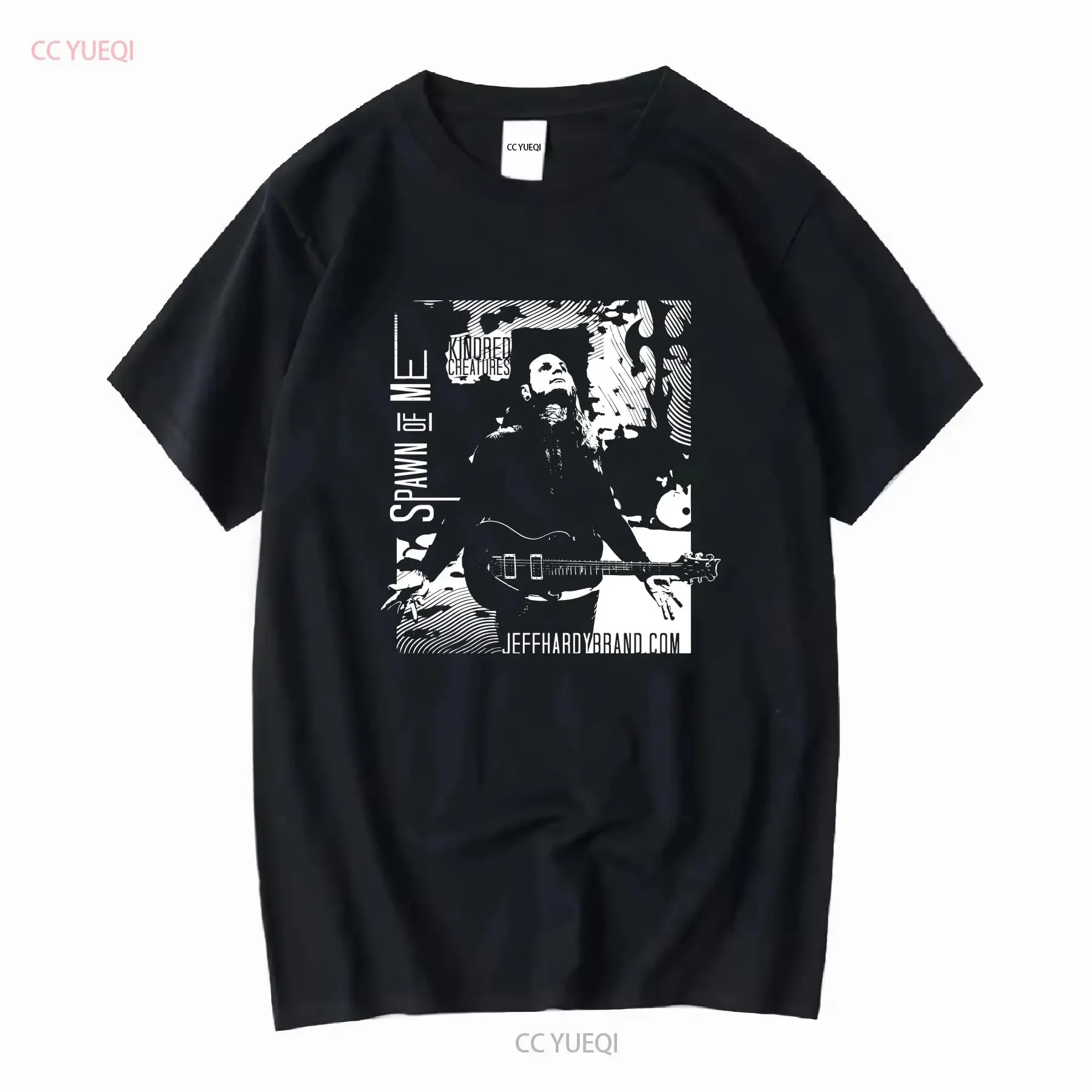 تي شيرت Jeff Hardy الرسمي من ماركة Perxwhy gen Spawn Of Me بأكمام طويلة أو قصيرة عتيقة مغسولة وأنيقة قليلاً ومتعددة الاستخدامات