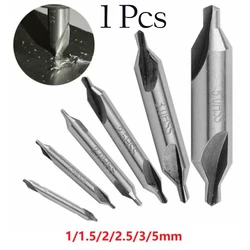 1pc HSS Combined Center Drills 60 Degree Countersinks Angle Bit Set 1.0mm 1.5mm 2.0mm 2.5mm 3mm 5mm Metal Drill Bit