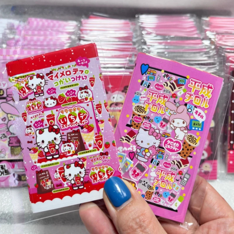 Imagem -05 - Sanrio Anime Kawaii Selagem Adesivos 25 Estilos Minha Melodia Olá Kitty Material Faça Você Mesmo Embalagem Presente Decorativo Etiqueta Expressa