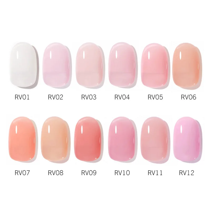 VENALISA Gummi-Basismantel, Farbe: Baby Boomer-Abdeckung, Nude French Nail Camouflage, Soak Off UV-LED-Gelee, durchscheinend, semi-permanent