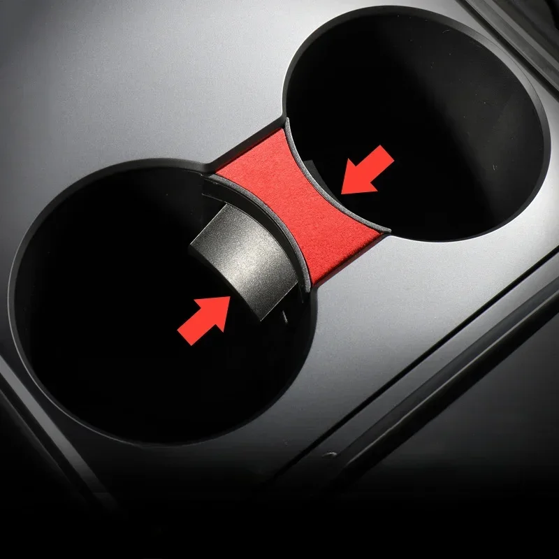 Car Water Cup Slot Slip Limit Clip for Tesla Model 3 Y 2023 Accessories ABS Turn Fur Car Cup Holder Limiter Cup Holder Separator