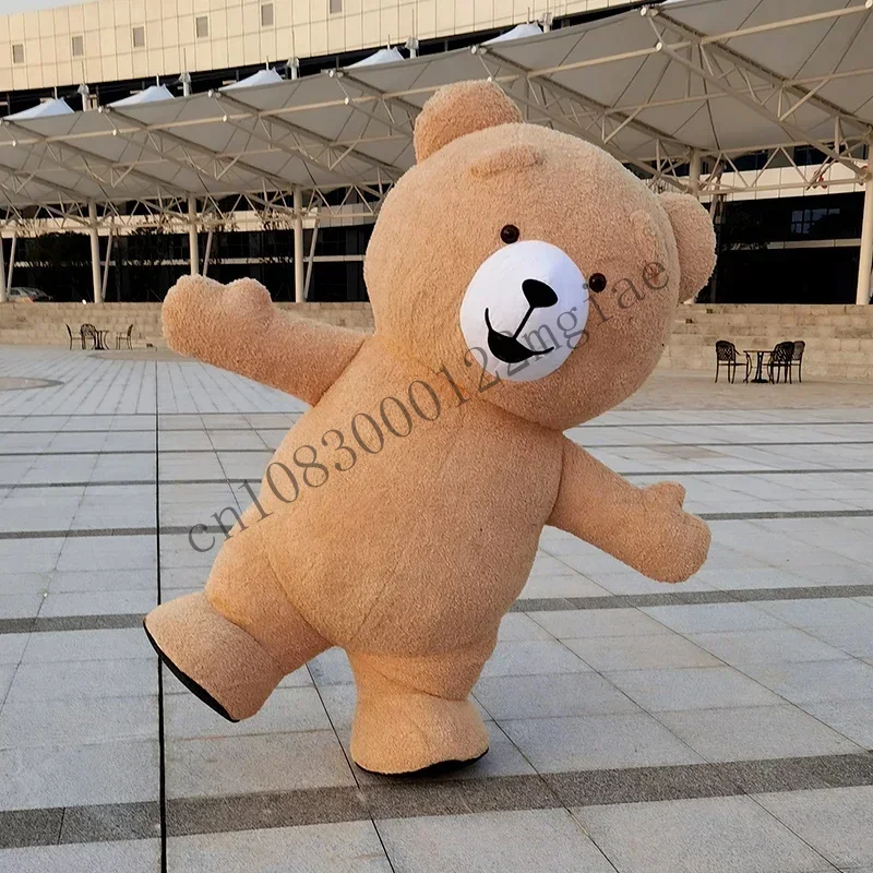 260Cm Inflatable America Teddy Bear Mascot Costume Advertising Ceremony Fancy Dress Party Anime Stage Perform Show P CMM221